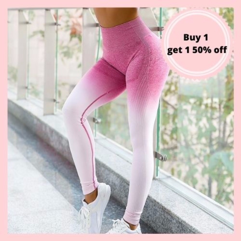 Pink Ombre Leggings